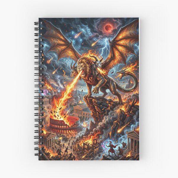 Item preview, Chimera Burning Roman Colosseum - Fantasy Scene designed and sold by Lucid Dream Pixel.