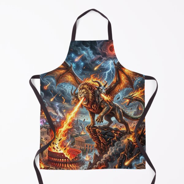 Item preview, Chimera Burning Roman Colosseum - Fantasy Scene designed and sold by Lucid Dream Pixel.