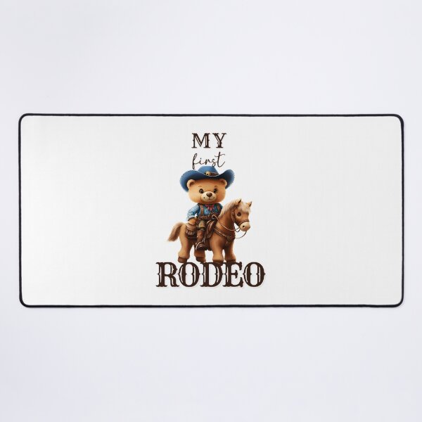 Item preview, My First Rodeo Cute Cowboy Bear Western Baby Outfit First Birthday Farm Theme Teddy Bear Design designed and sold by hannahnormann.