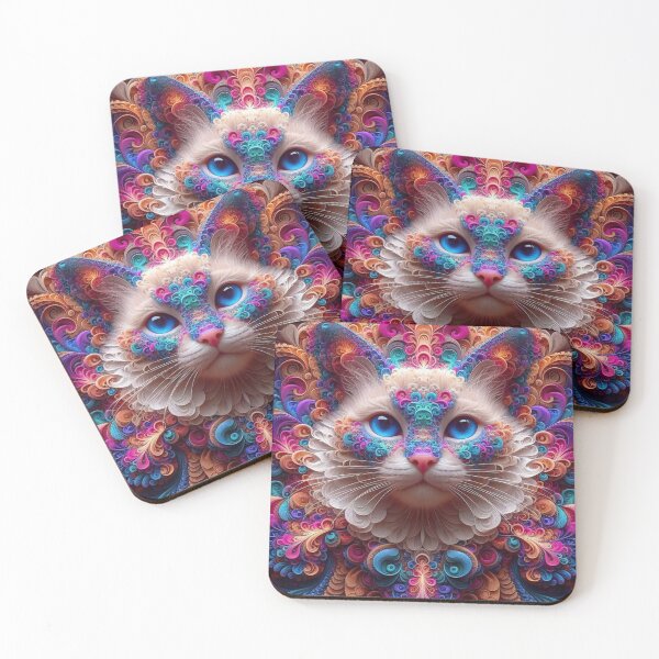 Item preview, Fractal kitty designed and sold by KingsArtworx 2.