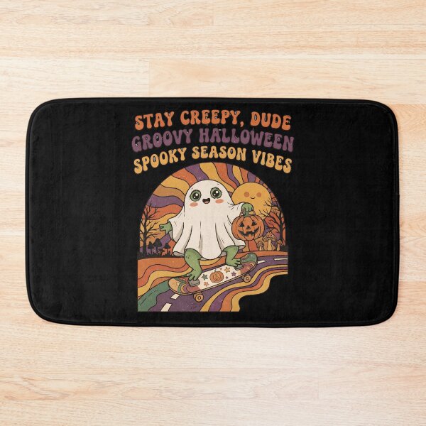 Item preview, Groovy Skater Ghost Froggy Dude Stay Creepy Halloween designed and sold by Basma Designs | Retro, Kawaii Shirts & Stickers.