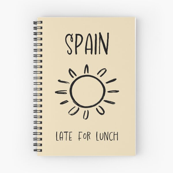 Item preview, Spain Sun Print – Late For Lunch, Funny Travel Pun Design designed and sold by MarkedArtPrints.