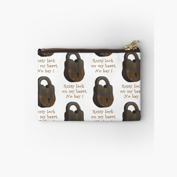 Item preview, Rusty Lock On My Heart, No Key - Vintage Padlock Illustration designed and sold by Tokraz-art.