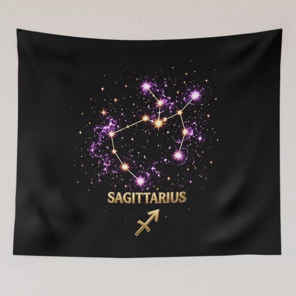 Item preview, Sagittarius Zodiac Constellation – Golden Stars Celestial Astrology Design designed and sold by Classic Chaos Creations.