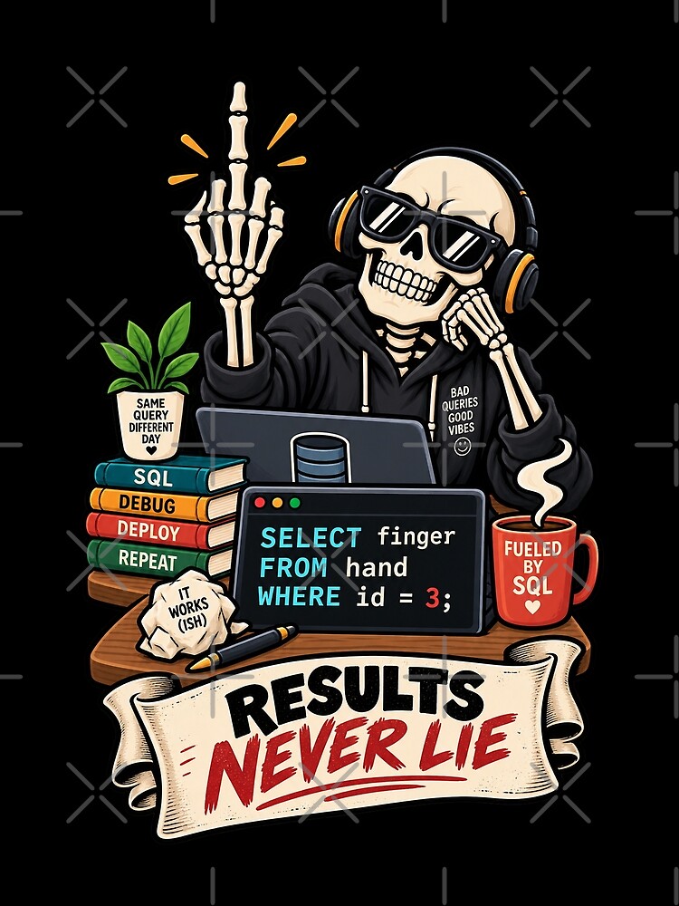Thumbnail 3 of 3, Scarf, SQL Select Finger From Hand Middle Finger Programmer Joke designed and sold by Ridaelb.