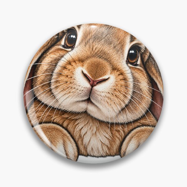 Item preview, Whiskered Wonder: Adorable Bunny Portrait Art  designed and sold by Nordo Studio.