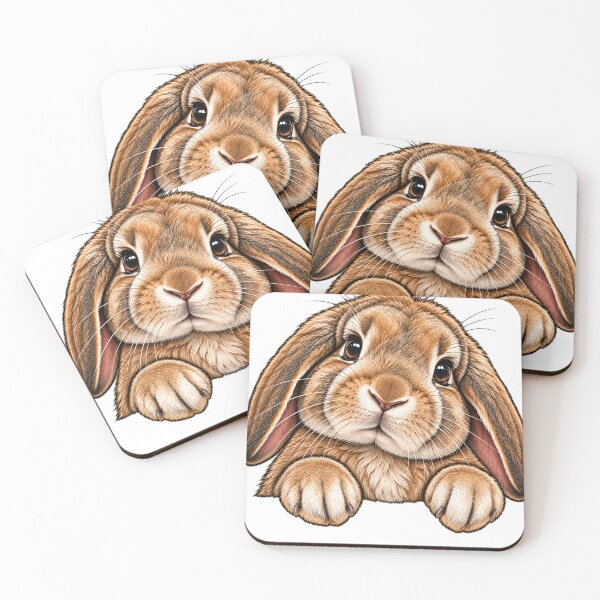 Item preview, Whiskered Wonder: Adorable Bunny Portrait Art  designed and sold by Nordo Studio.