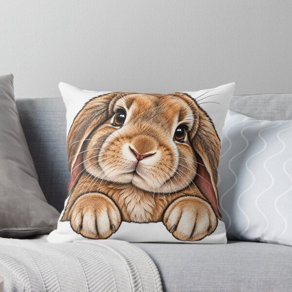 Item preview, Whiskered Wonder: Adorable Bunny Portrait Art  designed and sold by Nordo Studio.