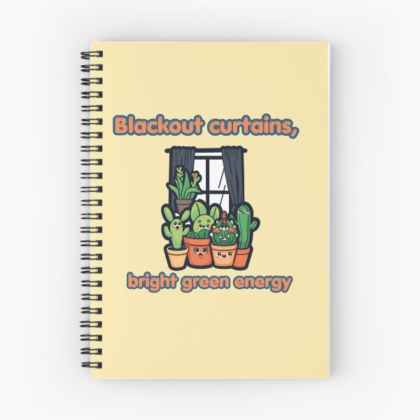 Item preview, Blackout Curtains Bright Green Energy Plant Design designed and sold by FashionDollQtr.