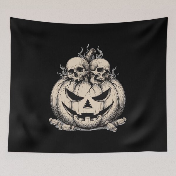Item preview, Halloween Pumpkin – Skull Head Jack O Lantern designed and sold by No Excuses Supply.