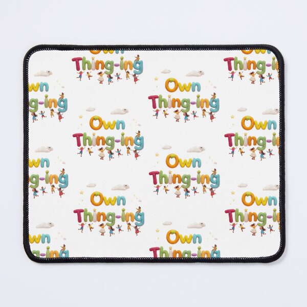 Item preview, "Own Thing-ing" Playful Needle Felted Typography Art | Whimsical Children's Illustration designed and sold by NotSoSubtleRosiePeas.