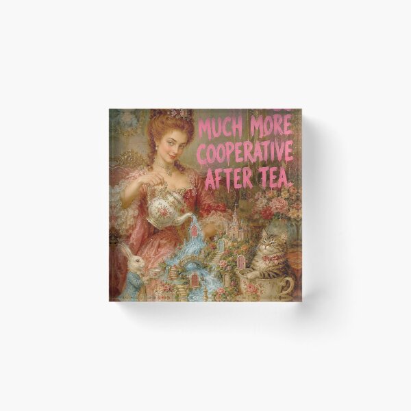 Item preview, Copy of Rococo Lady with Cats and Sleeping Dog designed and sold by Fairytale Emporium.
