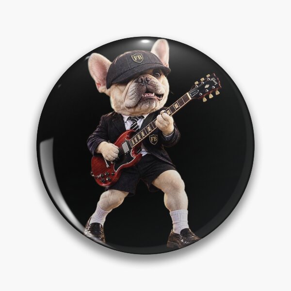 Item preview, Frenchie AC/DC  designed and sold by SmARTNiki.