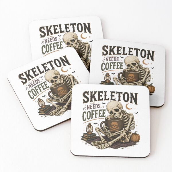 Item preview, Skeleton Needs Coffee designed and sold by RoyesButler.
