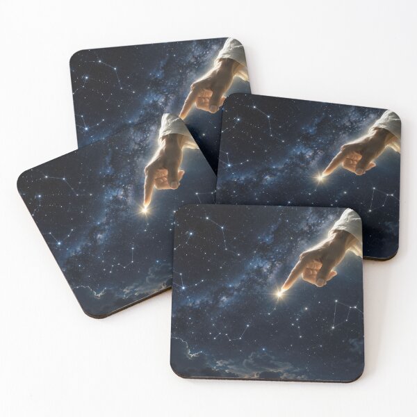 Item preview, Finger of God Placing a Star in the Night Sky designed and sold by Maria Dryfhout.