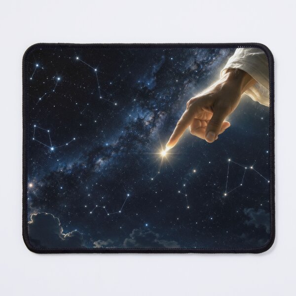 Item preview, Finger of God Placing a Star in the Night Sky designed and sold by Maria Dryfhout.