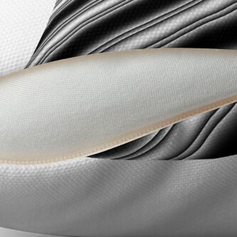 Alternate view of BLACK WHITE AND GREY GLOWING STRIPE Throw Pillow
