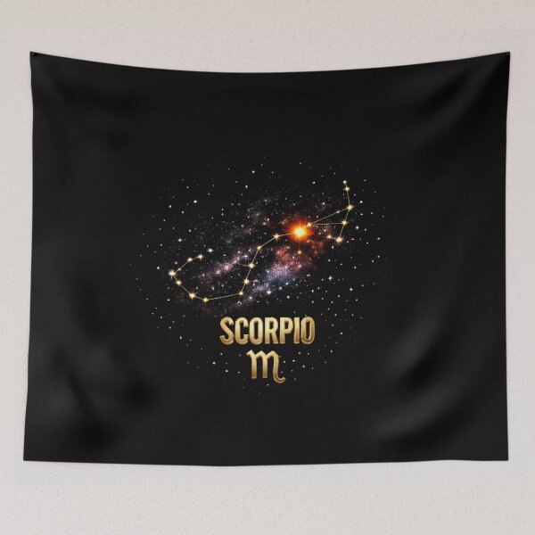 Item preview, Scorpio Zodiac Constellation – Golden Stars Celestial Astrology Design designed and sold by Classic Chaos Creations.