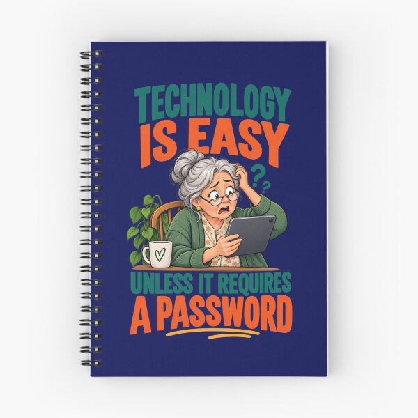 Item preview, Technology Is Easy Unless It Requires a Password designed and sold by PunchDrop.