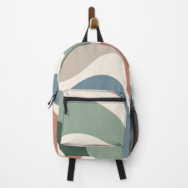 Item preview, Retro Organic Waves – Mid Century Modern Abstract Shapes in Earthy Tones designed and sold by AkiruAiStudio.