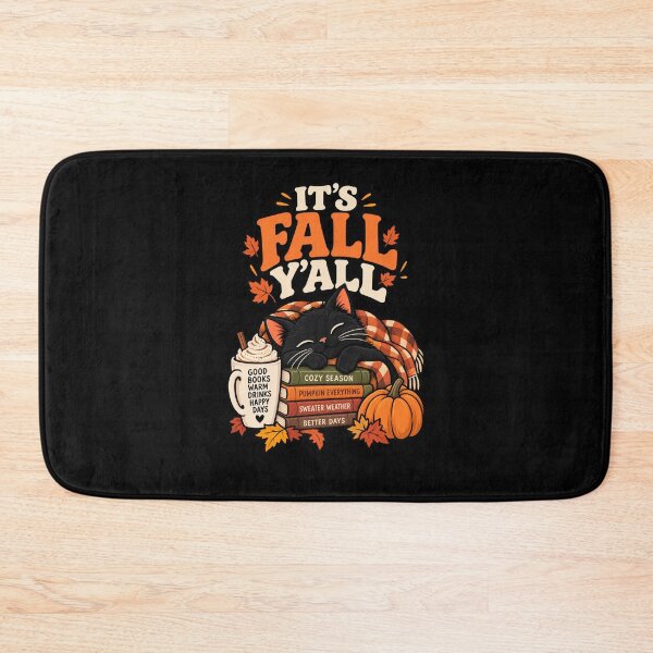 Item preview, It's Fall Y'all Cute Black Cat Cozy Autumn designed and sold by Ridaelb.