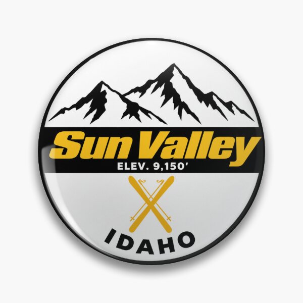 Item preview, Sun Valley Idaho Ski Resort Vintage Mountain Badge | Retro Skiing Design designed and sold by julietteholm.