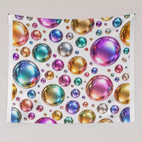 Item preview, Multicolor Metallic Bubbles designed and sold by Axokris.