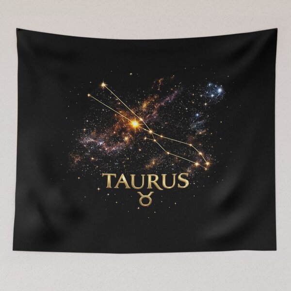 Item preview, Taurus Zodiac Constellation – Golden Stars Celestial Astrology Design designed and sold by Classic Chaos Creations.