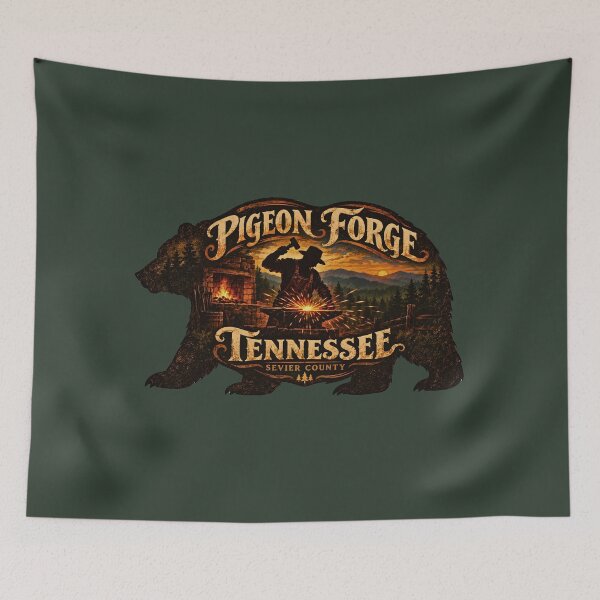 Item preview, Vintage Pigeon Forge Tennessee Black Bear Blacksmith Design designed and sold by Apex & Anthem .