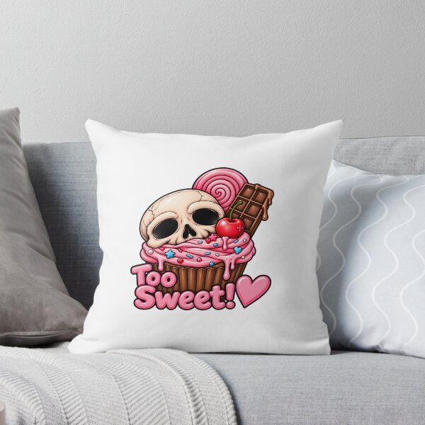 Item preview, Too Sweet! Cute Creepy Candy Skull Art designed and sold by Feral-Ink.