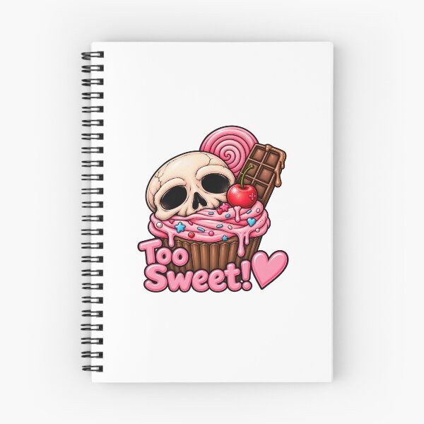 Item preview, Too Sweet! Cute Creepy Candy Skull Art designed and sold by Feral-Ink.