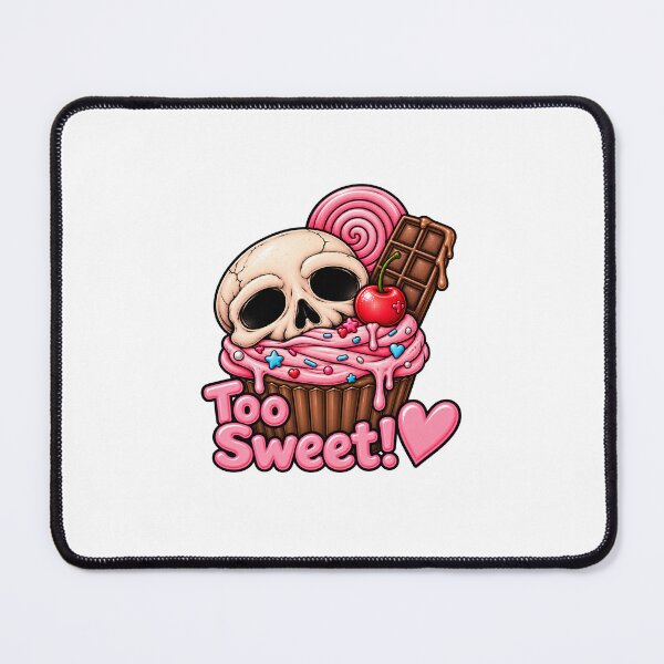 Item preview, Too Sweet! Cute Creepy Candy Skull Art designed and sold by Feral-Ink.