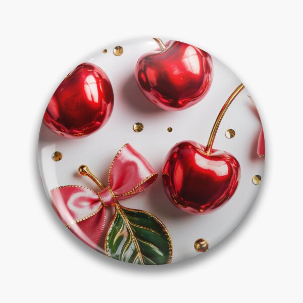 Item preview, Glossy Cherries & Pink Bows designed and sold by Exodoi.