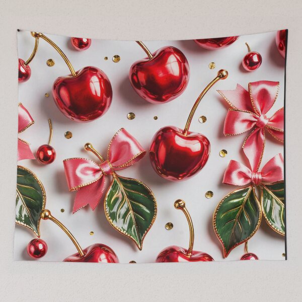 Item preview, Glossy Cherries & Pink Bows designed and sold by Exodoi.