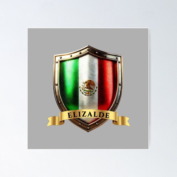 Item preview, Elizalde Mexican Heritage Crest Shield designed and sold by Highlandkings.