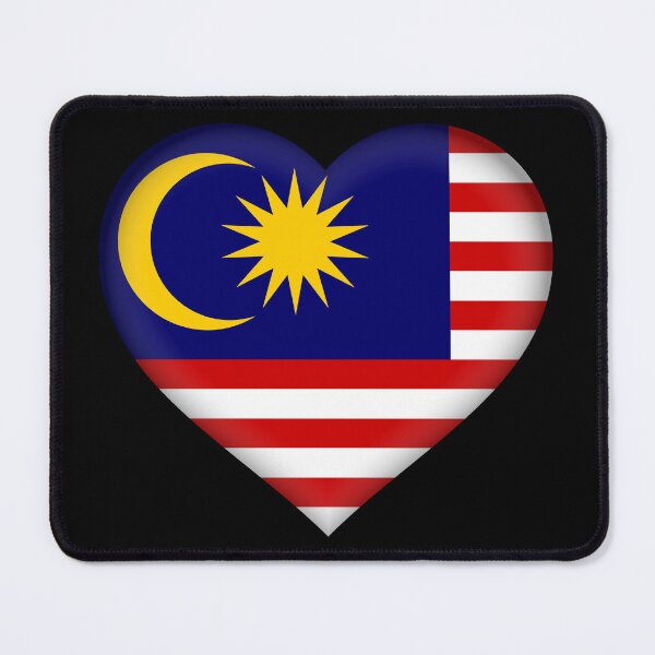 Item preview, Malaysian 3D Flag Heart Malaysia Love Design designed and sold by YAZ.
