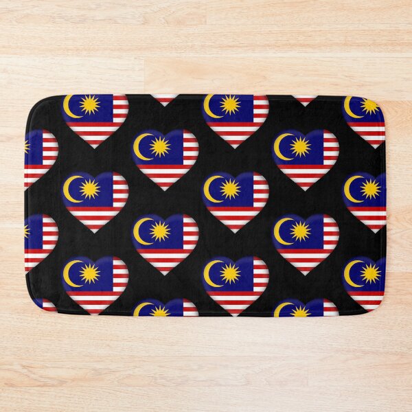 Item preview, Malaysian 3D Flag Heart Malaysia Love Design designed and sold by YAZ.