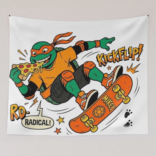 Item preview, Mikey Rad Skater - Pizza and Skate 90s designed and sold by conamor-bymel.