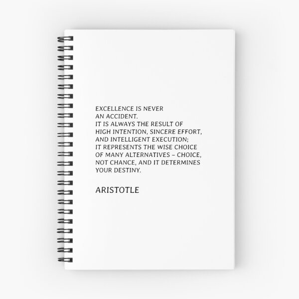 Item preview, Aristotle quotes - Excellence is never an accident  designed and sold by Inspirationmotivation.