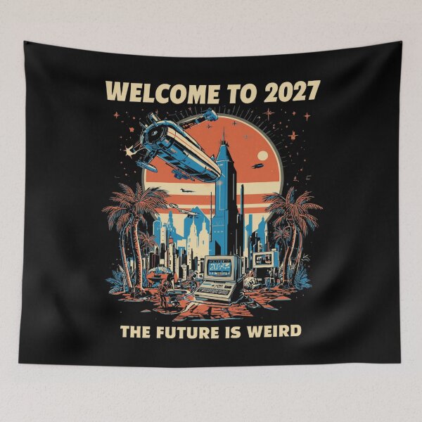 Item preview, Retro Futurism 2027 designed and sold by ChicTrendz.