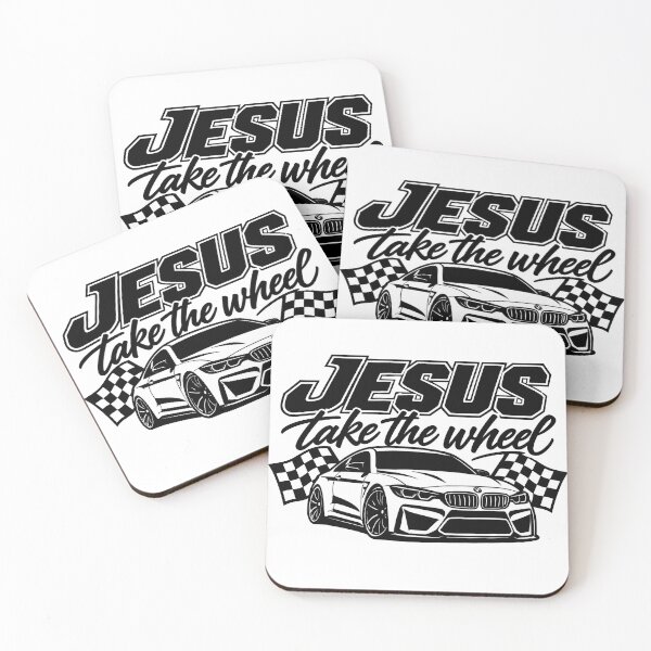 Item preview, jesus take the wheel race car  designed and sold by OCD_JESSICA.