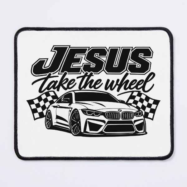 Item preview, jesus take the wheel race car designed and sold by OCD_JESSICA.