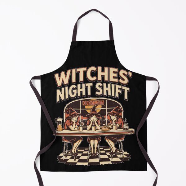 Item preview, Halloween Witches Diner – Witches’ Night Shift designed and sold by No Excuses Supply.