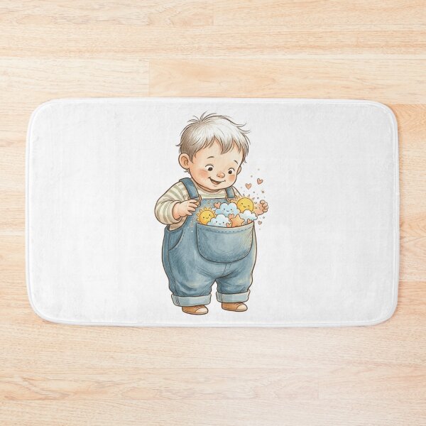 Item preview, Pocket Full Of Sunshine Cute Baby Overalls Storybook Watercolor Art designed and sold by mood-draftsman.