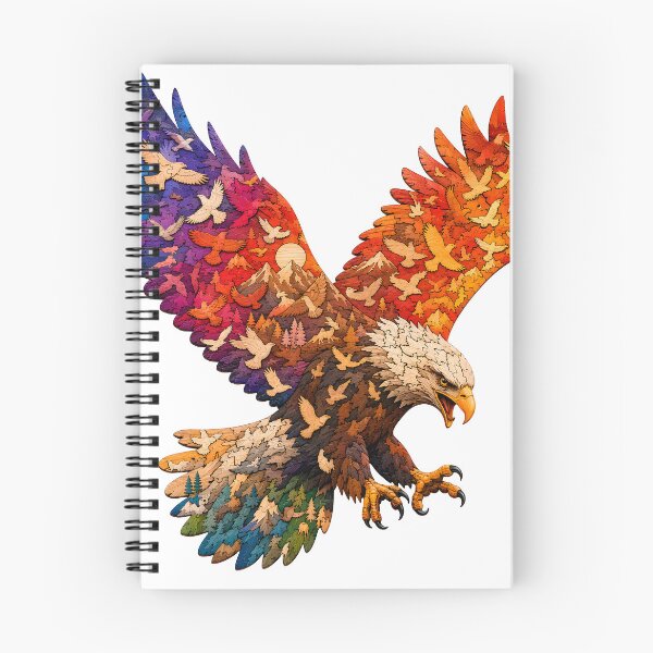 Item preview, Hunting Eagle Wooden Jigsaw Puzzle Dynamic Action Silhouette designed and sold by VisualVerseLab.