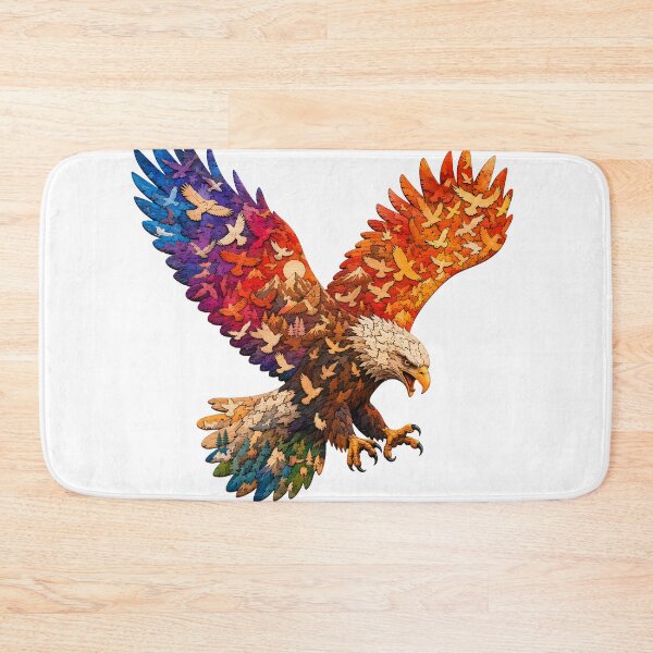 Item preview, Hunting Eagle Wooden Jigsaw Puzzle Dynamic Action Silhouette designed and sold by VisualVerseLab.