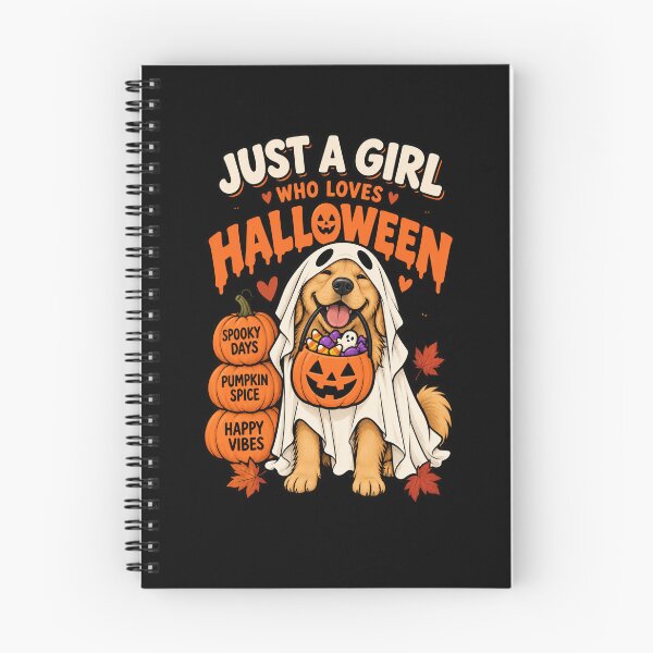 Item preview, Just A Girl Who Loves Halloween Golden Retriever designed and sold by Ridaelb.