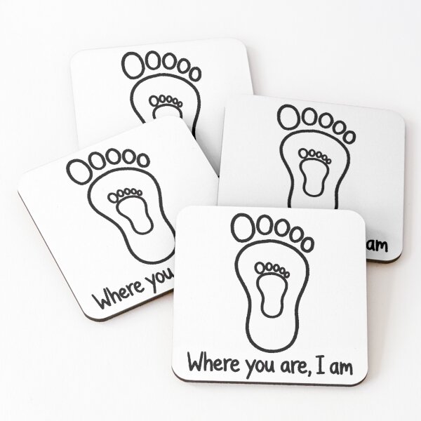 Item preview, Where You Are, I Am - Parent and Baby Footprints designed and sold by Surviving Monday Club.