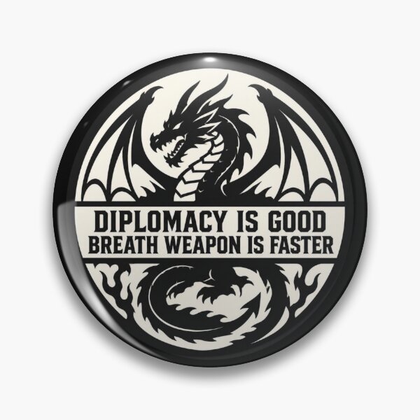 Item preview, Dragon Diplomacy Breath Weapon - Split Silhouette RPG Decal designed and sold by Dice_Goblin_Studio.