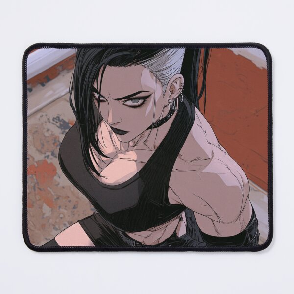 Item preview, Anime Goth Muscle - Undercut High Angle Gym Art designed and sold by AxeWave.